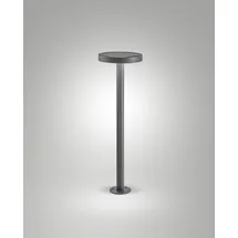 Fabas Luce Pollerleuchte Solar 65 cm grau inkl. Bewegungsmelder