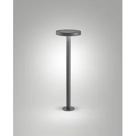 Fabas Luce Pollerleuchte Solar 65 cm grau inkl. Bewegungsmelder