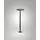 Fabas Luce Pollerleuchte Solar 65 cm grau inkl. Bewegungsmelder