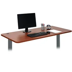 Mendler Tischplatte HWC-D40 für Schreibtische, Schreibtischplatte, 160x80cm ~ natur