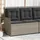 vidaXL Gartenbank 1-tlg 110 x 60 x 75 cm Hellgrau
