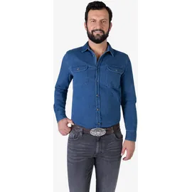 Mustang Koppelgürtel Leder 4 cm Braun 105