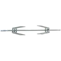 Melchioni Family Rotisserie Stab mit Gabeln Größe 1,5 m Silber