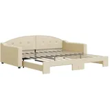 vidaXL Tagesbett 100 x 200 cm Creme