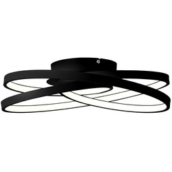BRILLIANT Labyrinth LED Deckenleuchte 40cm schwarz   1x LED integriert, 40W LED integriert (SMD), (Lichtstrom: 4700lm, Lichtfarbe: 3000K)