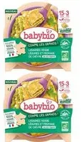 BABYBIO Lasagnes veggie légumes et fromage de chèvre nos régions 2x200 g