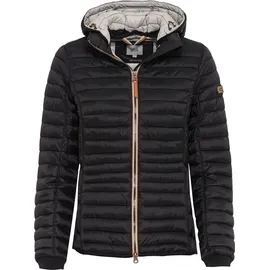 CAMEL ACTIVE Damen leichte Steppjacke mit Abnehmbarer Kapuze Schwarz womenswear-44