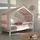 Vipack Hausbett 90 x 200 cm Buche massiv weiß lackiert