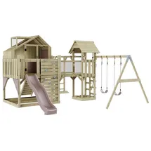 OUTDOORTOYS Spielturm Knut Holz Altrosa