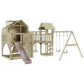OUTDOORTOYS Spielturm Knut Holz Altrosa