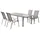 Merxx Amalfi di Lusso Gartenmöbel Set 5tlg. braun 4 St.