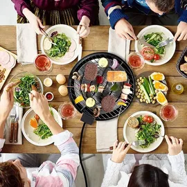 Alpina Tischgrill 1250 W schwarz