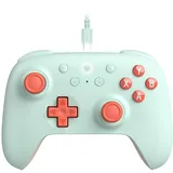 8bitdo Ultimate 2C Wired Controller for Windows PC and Android, with 1000Hz Polling Rate, Hall Effect Joysticks and Hall Triggers, and Remappable L4/R4 Bumpers (Mint)