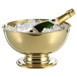 Caterado Champagner-Kühler PORTLAND, Edelstahl, 5L, mit champagnerfarbener PVD-Beschichtung