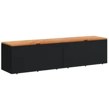 vidaXL Gartentruhe 220 x 50 x 54 cm Schwarz