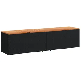 vidaXL Gartentruhe 220 x 50 x 54 cm Schwarz