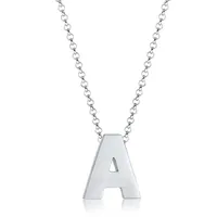 Elli Kette mit Anhänger Buchstabe A Silber