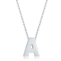 Elli Kette mit Anhänger Buchstabe A Silber