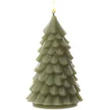283 LED Kerze Tannenbaum H: 16 cm hellgrün