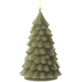 283 LED Kerze Tannenbaum H: 16 cm hellgrün