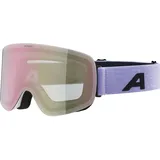 Alpina Penken Skibrille, white-lilac matt, One Size