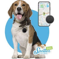 GPS-Hunde-Tracker von Spotter® ohne Abonnement und wasserdicht. Der kleinste GPS-Tracker mit Aktivitätentracker, Zonen, Alarmen und Anruffunktion. Immer wissen, wo Ihr Hund gerade ist.