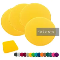 Heimtexland ® 4er Pack Sitzkissen Filz Stuhlkissen Bodenkissen Polster