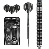 WINMAU Blackout 24g Profi Wolfram Steeltip Dartpfeile Set mit Flights und Schäfte