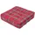 Homescapes Sitzkissen kariert 50 x 50 cm Rot