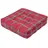 Homescapes Sitzkissen kariert 50 x 50 cm Rot