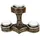 vogler joh. vogler gmbh Germanischer Teelichthalter Mjolnir Thor's Hammer - bronziert 3 Teelichter by Veronese