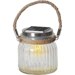 LED-Solar-Leuchte "Glass Jar", 1 LED, Outdoor