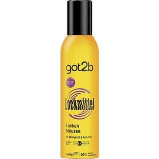 got2b Lockmittel Locken Mousse mit Halt 3 für definierte Locken und Sprungkraft, bändigt abstehende Haare, mit Anti-Frizz-Wirkung