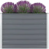 vidaXL Hochbeet 100 x 100 x 77 cm Grau
