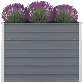 vidaXL Hochbeet 100 x 100 x 77 cm Grau