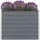 vidaXL Hochbeet 100 x 100 x 77 cm Grau