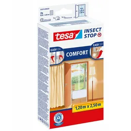 Tesa Fliegengitter mit Aluminiumrahmen 120 x 250 cm Weiß