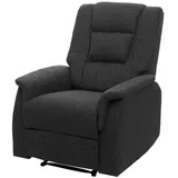 MCW Fernsehsessel MCW-F23, Relaxsessel Liege Sessel, Stoff/Textil 102x79x96cm ~ grau ohne Massage- und Wärmefunktion