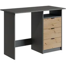 Vicco Schreibtisch Meiko, Anthrazit/artisan, 105 x 50 cm mit Schubladen, Vicco