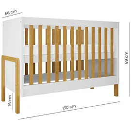 les tendances Gitterbett, Weiß und Holz