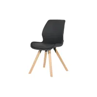 CLP Stuhl Luna schwarz/Kunstleder