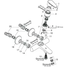 Hansgrohe Focus Einhandwannenmischer DN 15 (31940000)