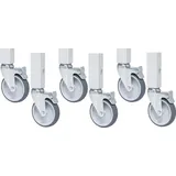 Rau Rollensatz mit Expander, 6 Lenkrollen mit Feststeller