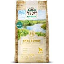 Wildes Land Classic Puppy Ente und Huhn mit Kartoffeln und Wildkräutern  12 kg