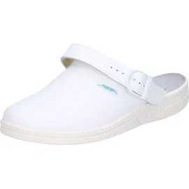 Abeba Berufsschuhe EN 20347:2012 OB Clog Gr.43 weiß Leder m.Fersenriemen Abeba