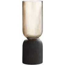 Gilde Vase "Maron" in Braun Schwarz - (H) 31,5cm - Gr.: onesize