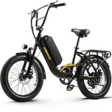 20 Zoll E-Bike 750W E Mountainbike 48V 15Ah Elektrofahrrad 25km/h Fatbike