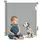 lionelo Treppenschutzgitter Thea 140 cm Grau/Weiß