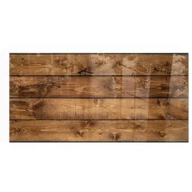 Tulup Funkenschutzplatte Glas 140 x 70 x 0,4 cm Braun