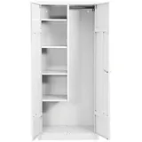 Gürkan Putzmittelschrank 80 x 50 x 180 cm Weiß